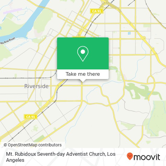 Mt. Rubidoux Seventh-day Adventist Church map