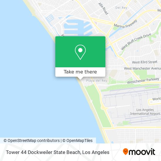 Mapa de Tower 44 Dockweiler State  Beach