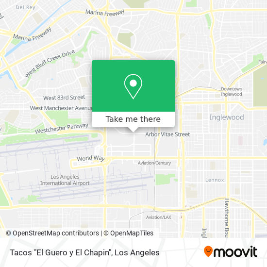 Tacos "El Guero y El Chapin" map