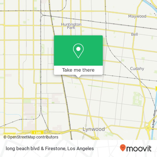 Mapa de long beach blvd & Firestone