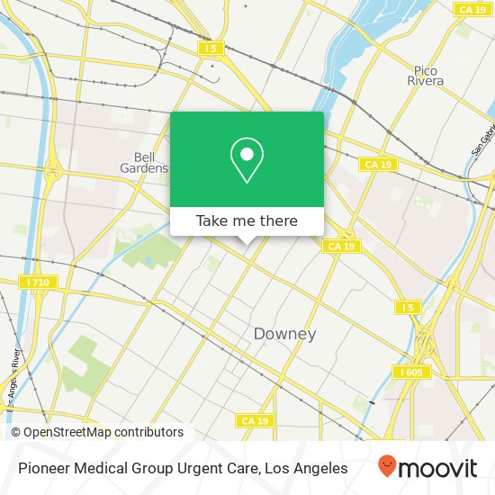 Pioneer Medical Group Urgent Care map