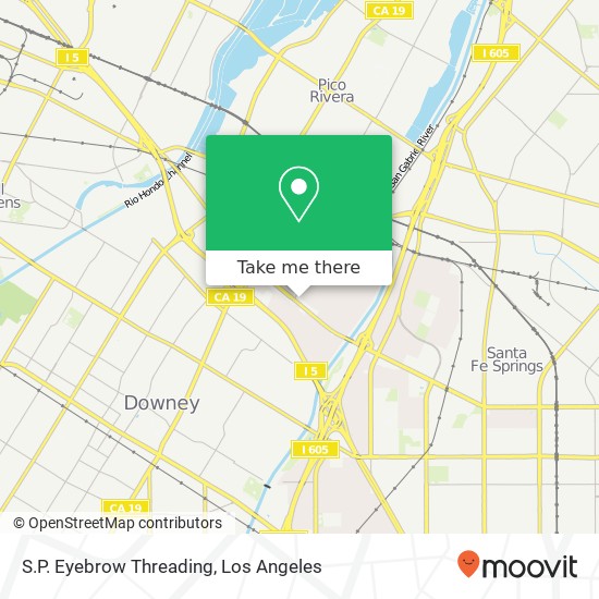 S.P. Eyebrow Threading map