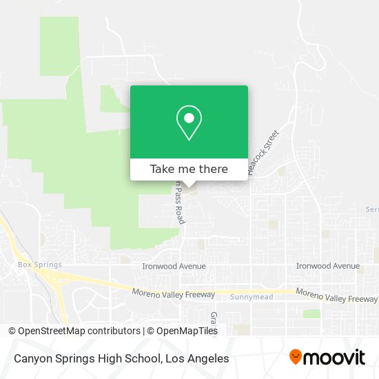 Canyon Springs High School map