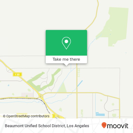 Mapa de Beaumont Unified School District