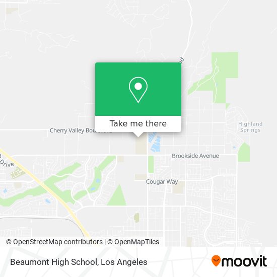 Mapa de Beaumont High School