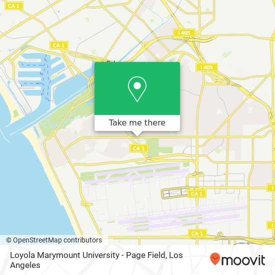 Mapa de Loyola Marymount University - Page Field