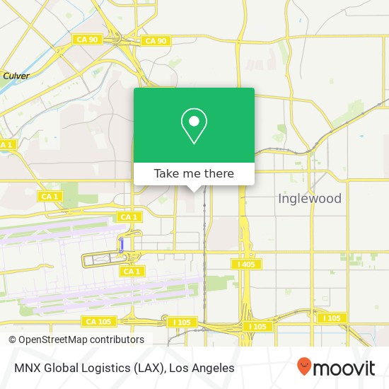 MNX Global Logistics (LAX) map