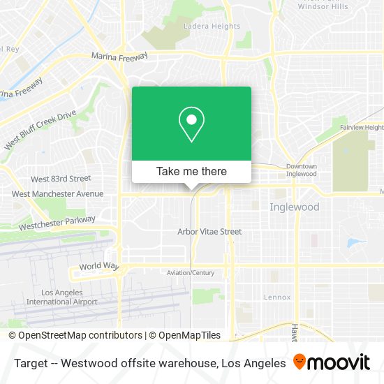 Target -- Westwood offsite warehouse map