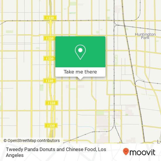 Tweedy Panda Donuts and Chinese Food map