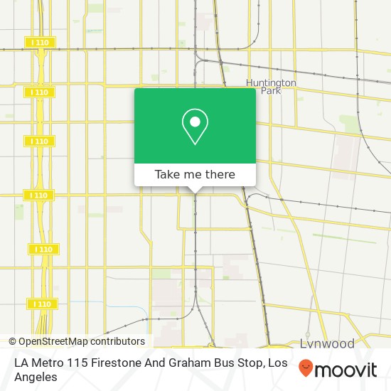 Mapa de LA Metro 115 Firestone And Graham Bus Stop