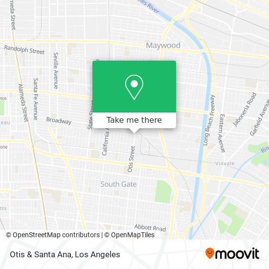 Otis & Santa Ana map