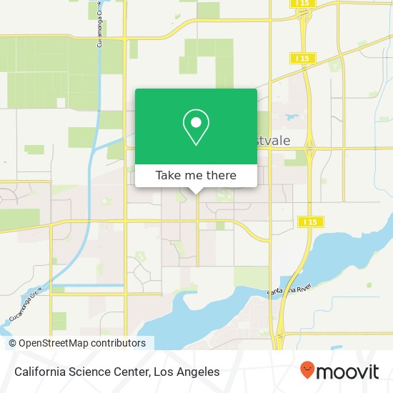 Mapa de California Science Center