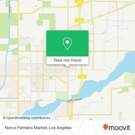Norco Farmers Market map
