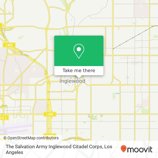 Mapa de The Salvation Army Inglewood Citadel Corps