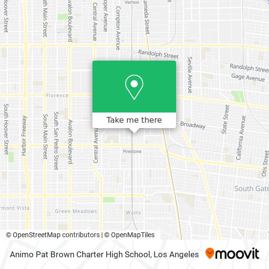Mapa de Animo Pat Brown Charter High School
