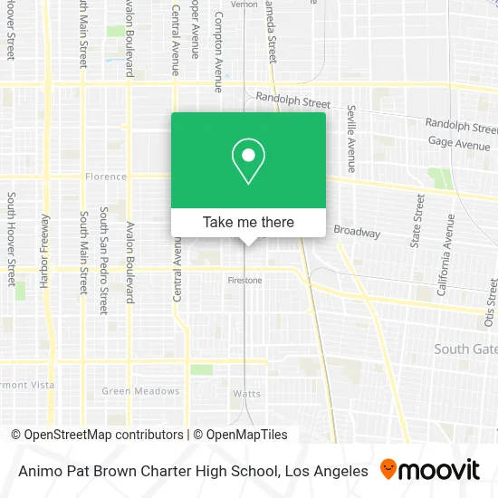 Animo Pat Brown Charter High School map