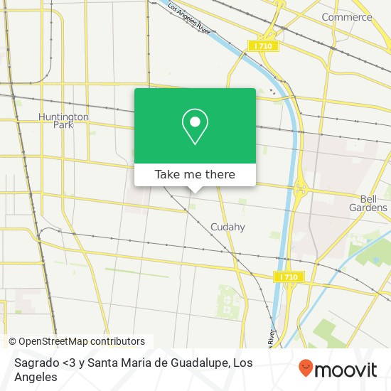 Sagrado <3 y Santa Maria de Guadalupe map