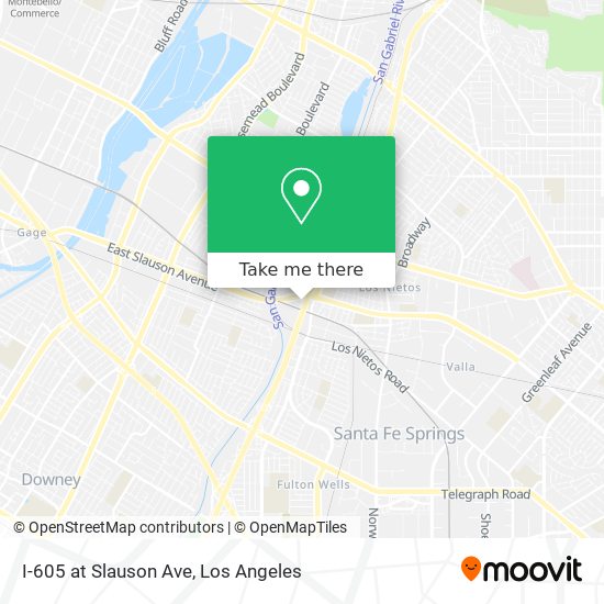 I-605 at Slauson Ave map