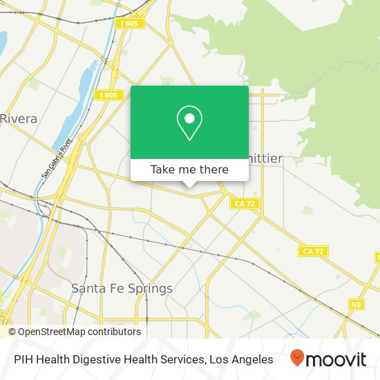 Mapa de PIH Health Digestive Health Services