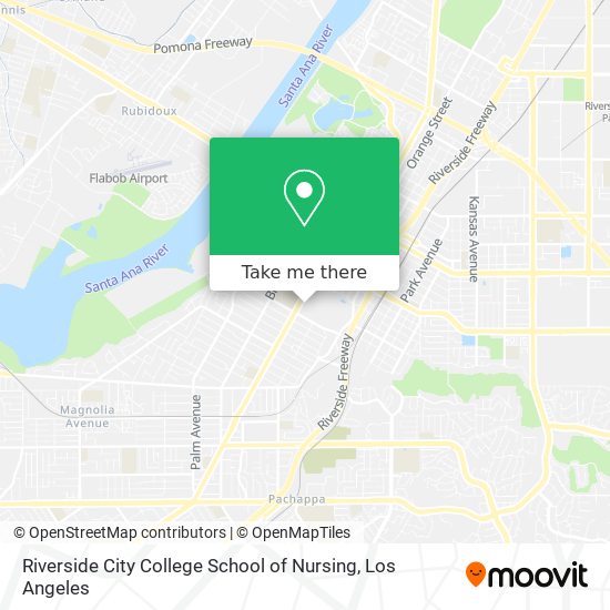 Mapa de Riverside City College School of Nursing
