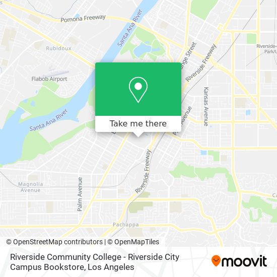 Mapa de Riverside Community College - Riverside City Campus Bookstore