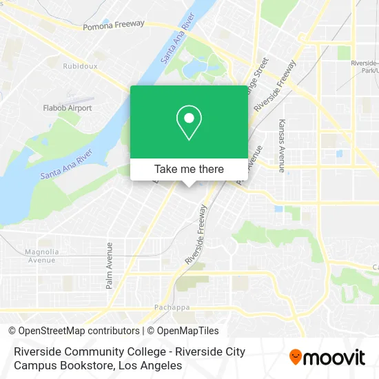Riverside Community College - Riverside City Campus Bookstore map