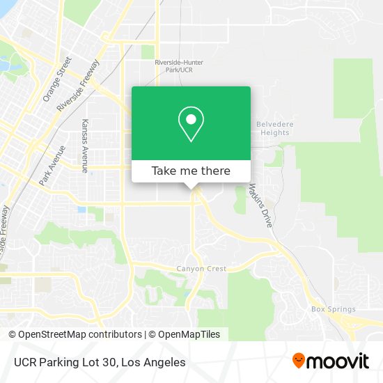 UCR Parking Lot 30 map