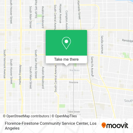 Florence-Firestone Community Service Center map