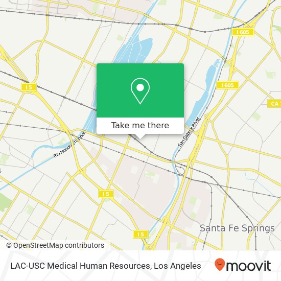 Mapa de LAC-USC Medical Human Resources