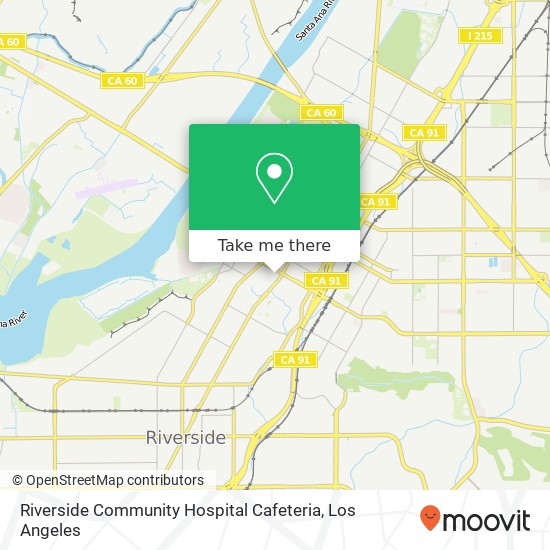 Mapa de Riverside Community Hospital Cafeteria