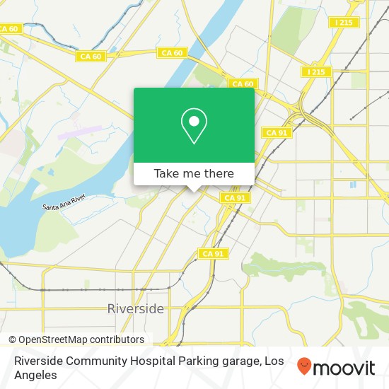 Riverside Community Hospital Parking garage map