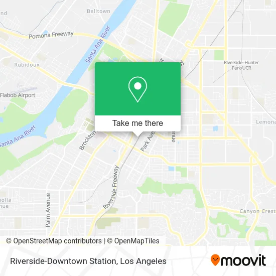 Riverside-Downtown Station map