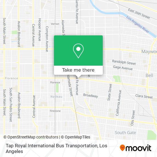 Tap Royal International Bus Transportation map