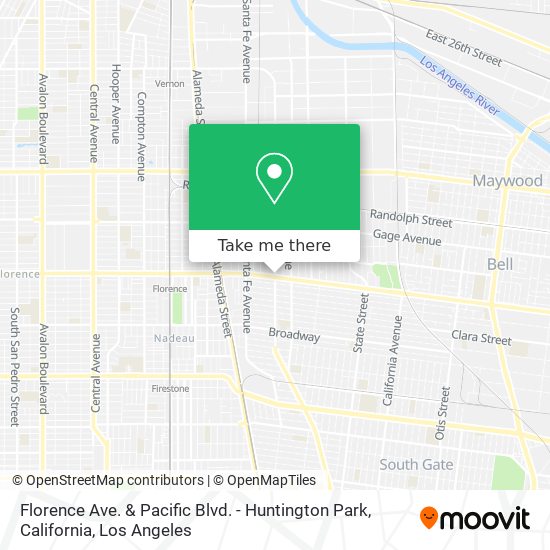 Mapa de Florence Ave. & Pacific Blvd. - Huntington Park, California