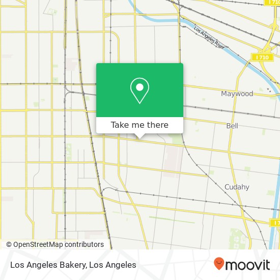 Los Angeles Bakery map