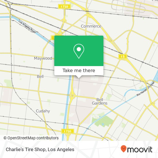 Charlie's Tire Shop map
