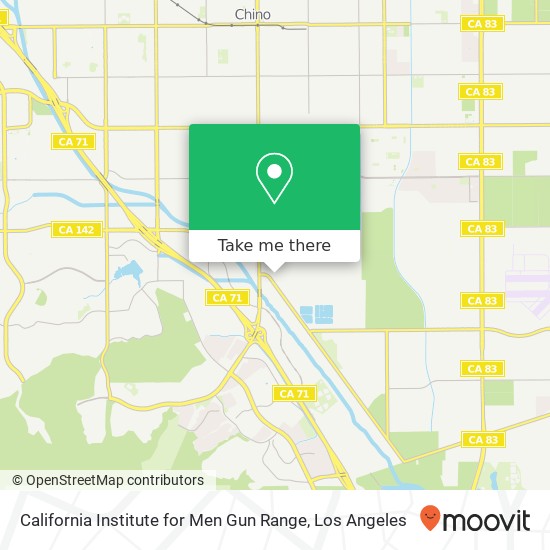 California Institute for Men Gun Range map