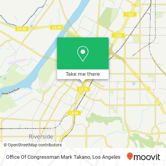 Mapa de Office Of Congressman Mark Takano