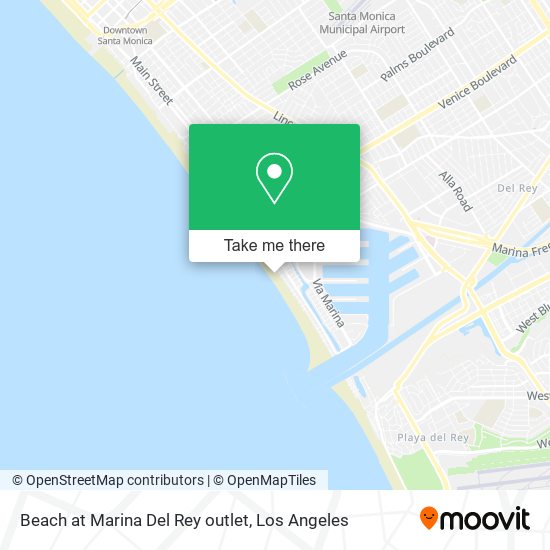 Mapa de Beach at Marina Del Rey outlet