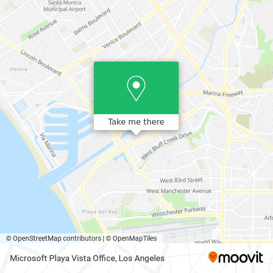 Microsoft Playa Vista Office map