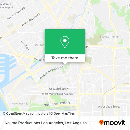 Mapa de Kojima Productions Los Angeles