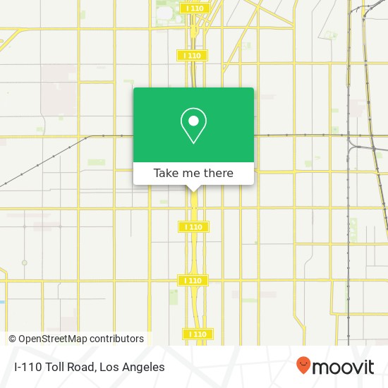 I-110 Toll Road map