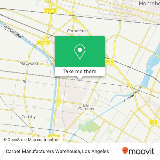 Mapa de Carpet Manufacturers Warehouse