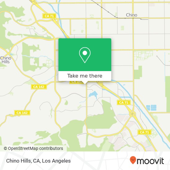 Mapa de Chino Hills, CA