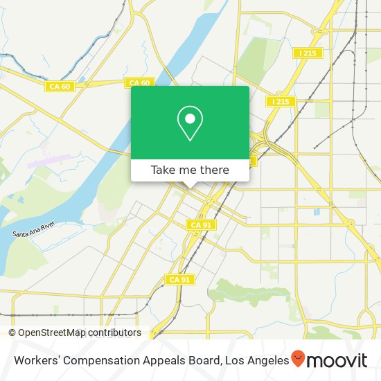 Workers' Compensation Appeals Board map