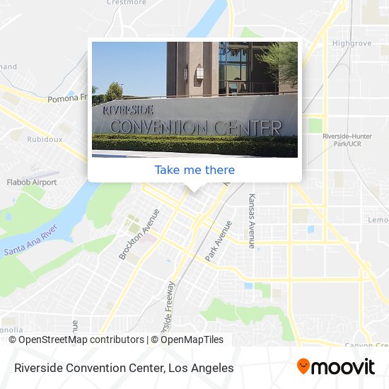 Riverside Convention Center map