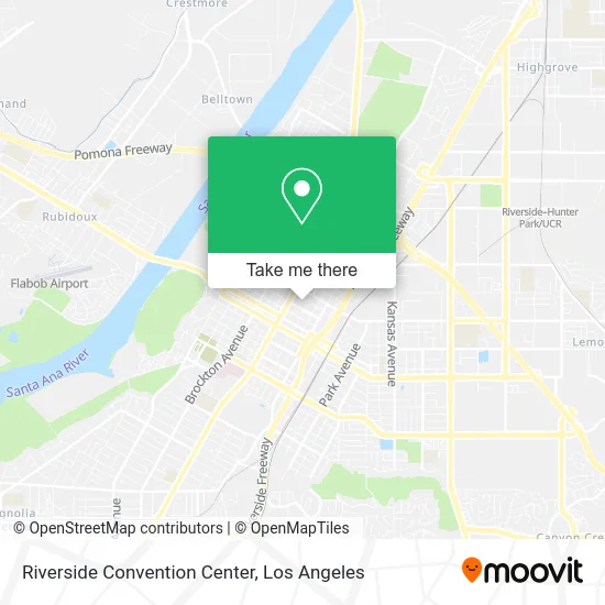 Riverside Convention Center map