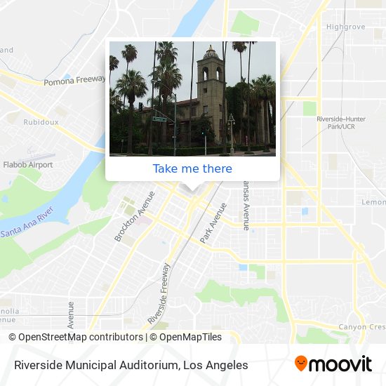 Riverside Municipal Auditorium map