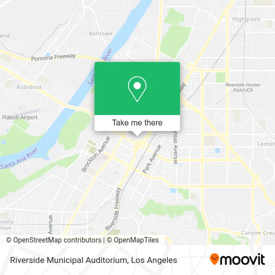 Riverside Municipal Auditorium map