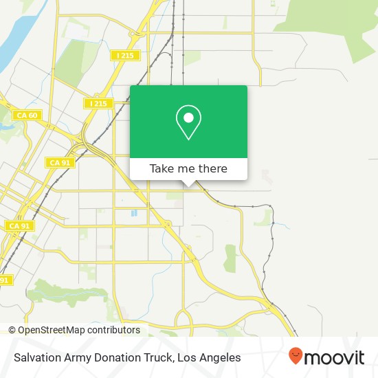 Salvation Army Donation Truck map